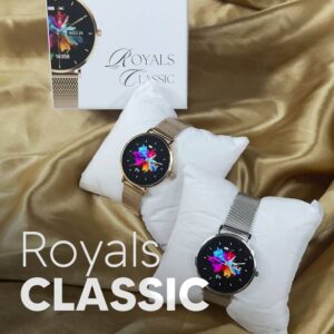 Relógio Inteligente Royals Classic Wearzone Elegance, Vidro Gorilla Glass - Tela 40mm